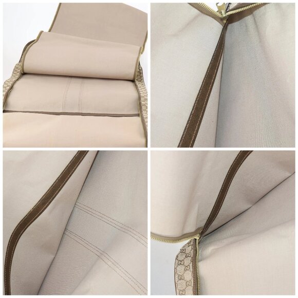 GUCCI GG Canvas Web Sherry Line Garment Cover Beige Red Green Auth 143581 - Picture 15 of 16